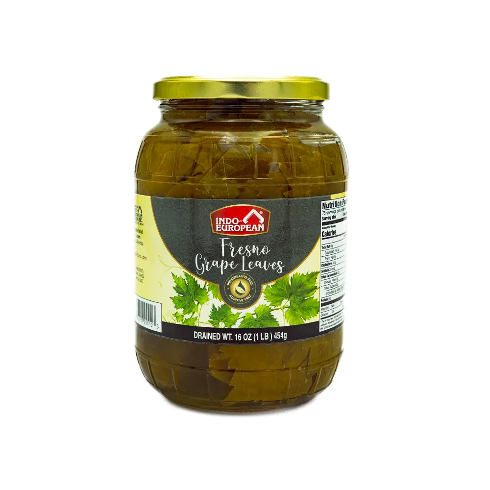 Indo European Fresno Grape Leaves, 16 oz
