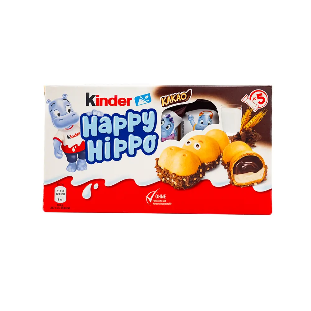 Kinder Happy Hippo Kakao 5 count, 20.7 g