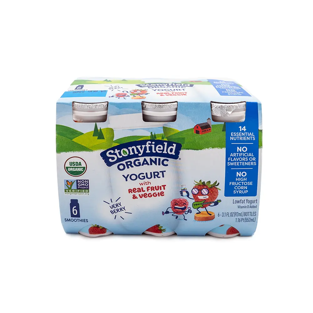 Stonyfield Organic Strawberry & Raspberry Yogurt
