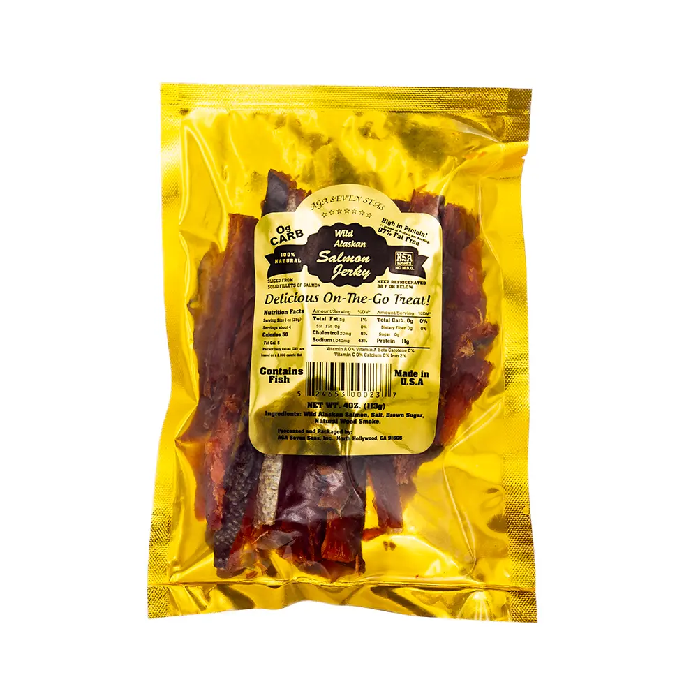 Seven Seas Wild Alaskan Salmon Jerky, 4 oz