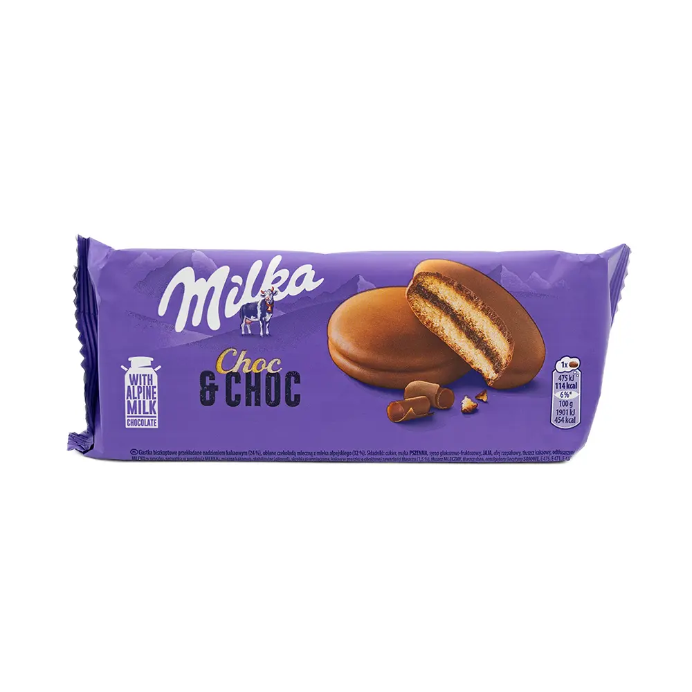 Milka Choc & Choc Buiscuits 6 count, 150 g