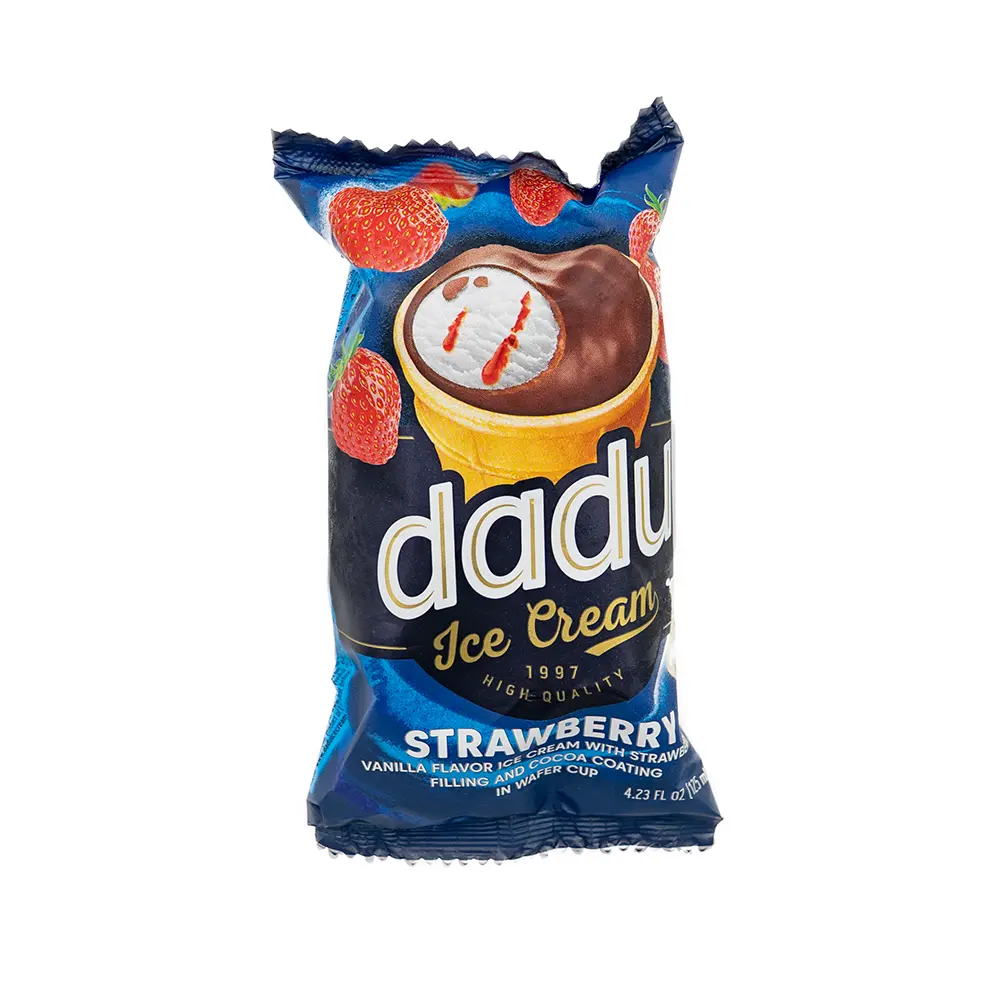 Dadu Strawberry Ice Cream in Wafer Cup