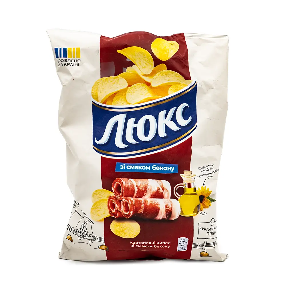 Lux Potato Bacon Chips, 125 g