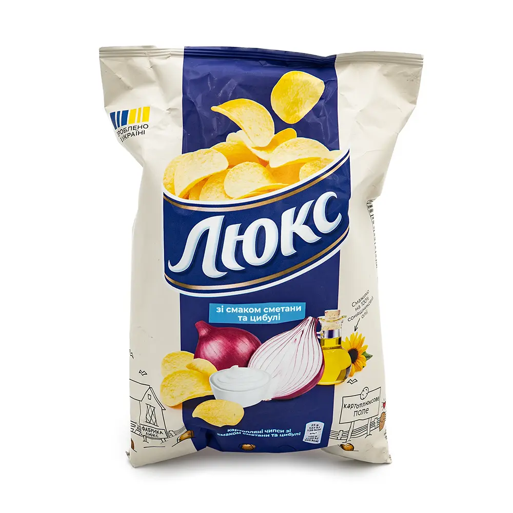 Lux Potato Sour Cream & Onion Chips, 125 g