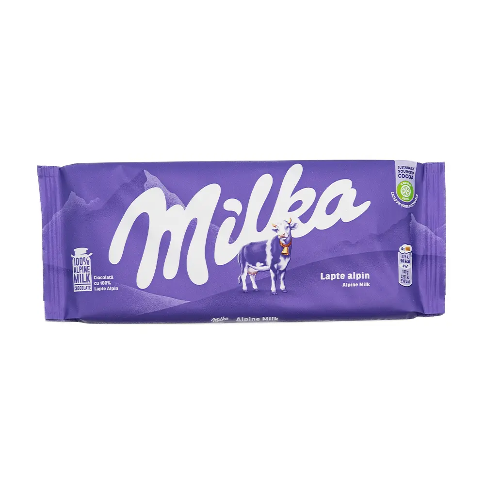 Milka Alpine Milk Chocolate, 100 g