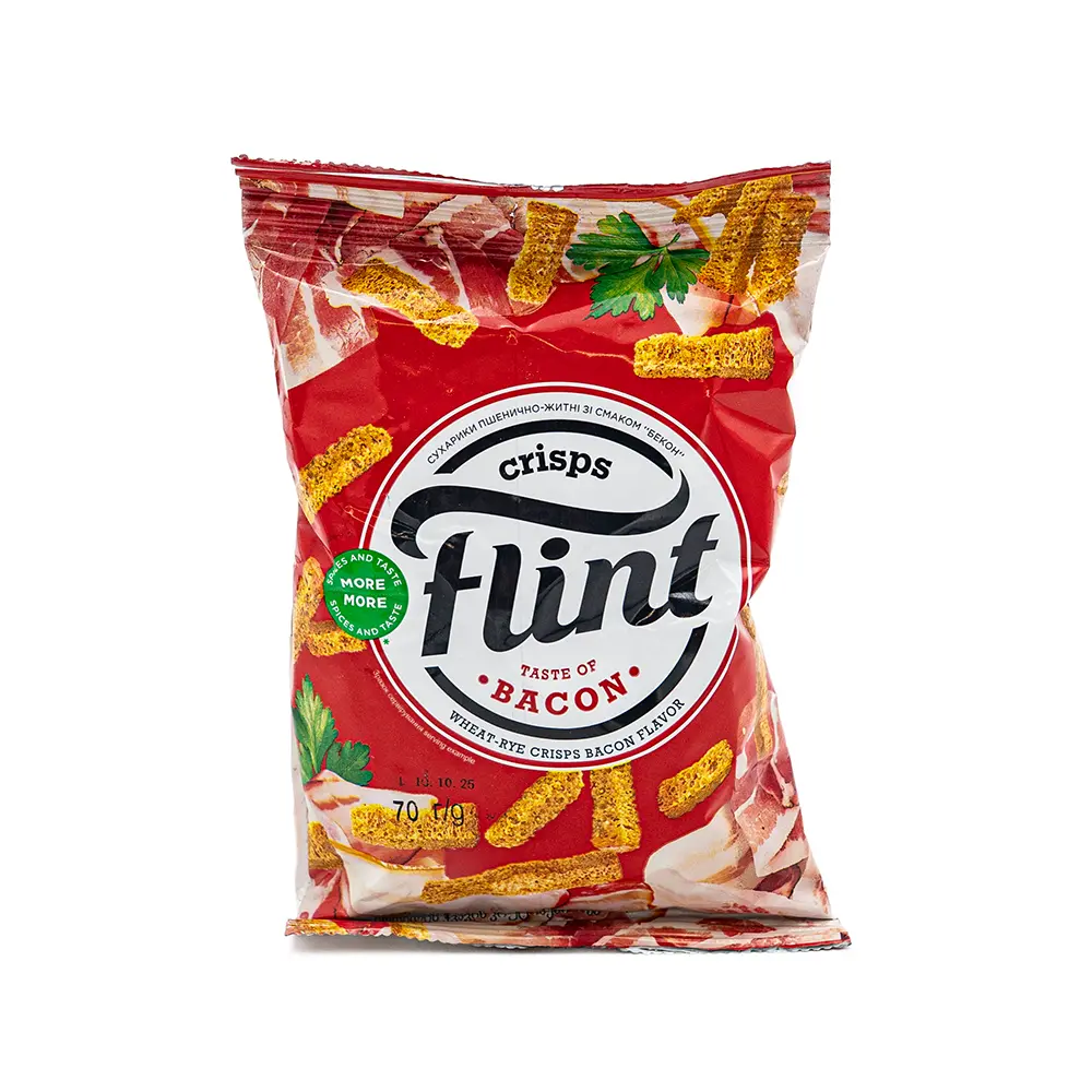 Flint Bacon Crisps, 70 g
