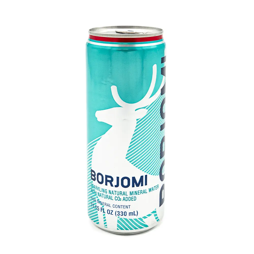 Borjomi Sparkling Water Can, 330 ml