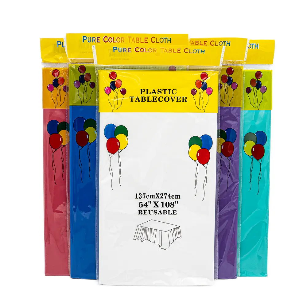 Plastic Colored Tablecover