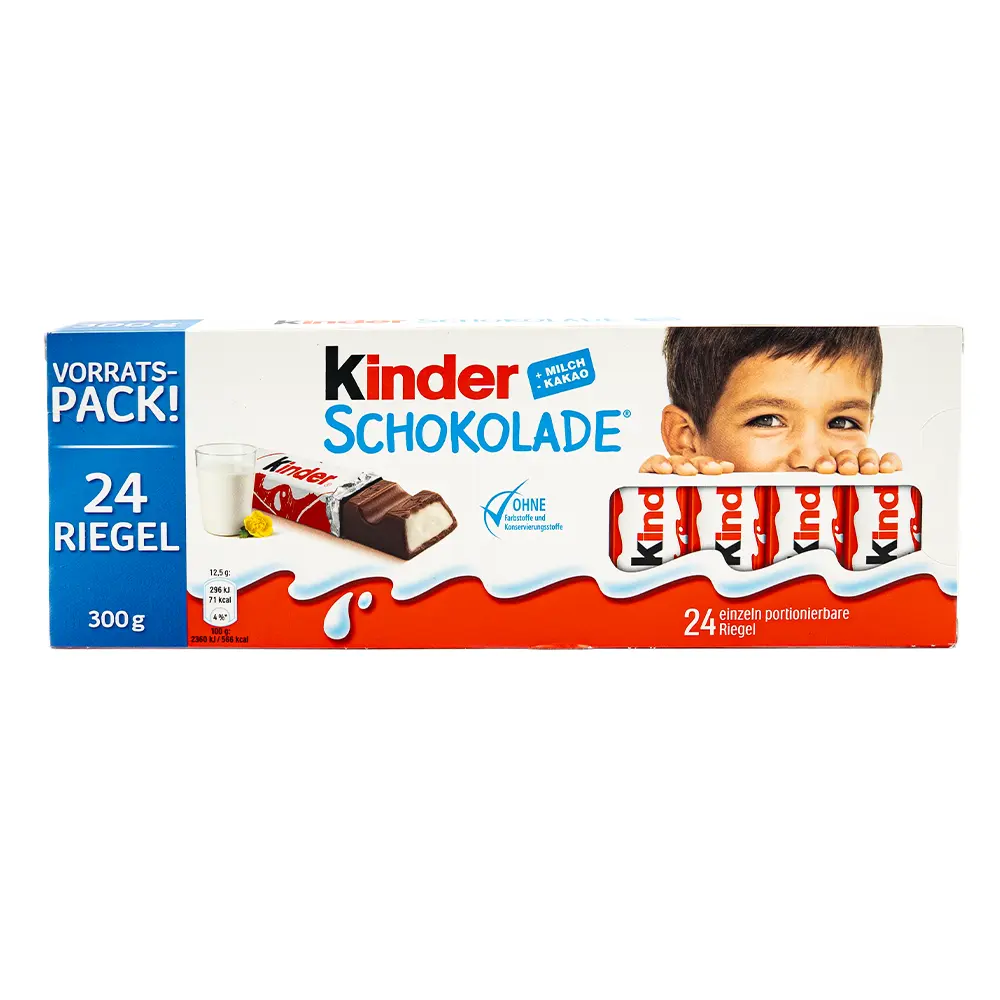 Kinder Chocolate Bar 24 count, 300 g