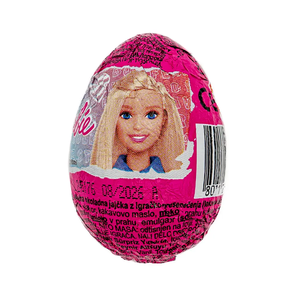 Barbie Milk Chocolate Surprise Egg, 20g