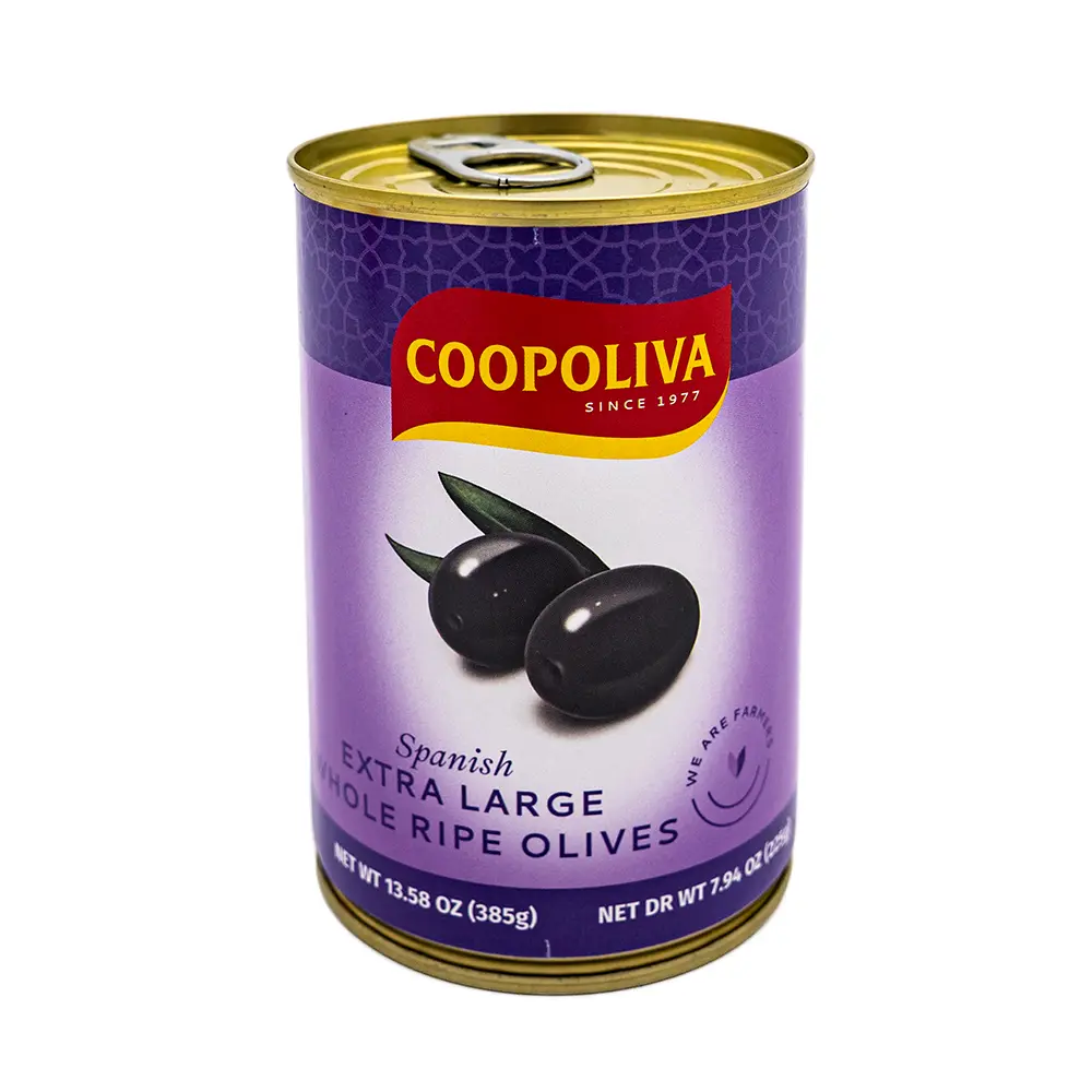 Coopoliva Whole Black Olives, 385 g