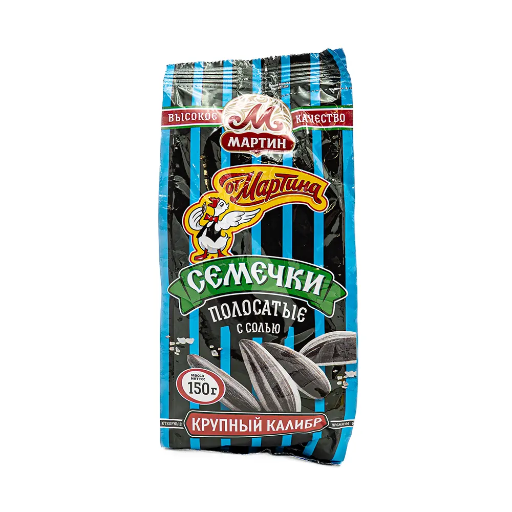 Mr Martin Salted Strip Sunflower Seeds, 150 g