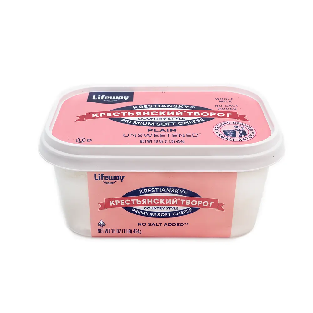 Lifeway Krestiansky Plain Soft Tvorog Cheese, 16 oz