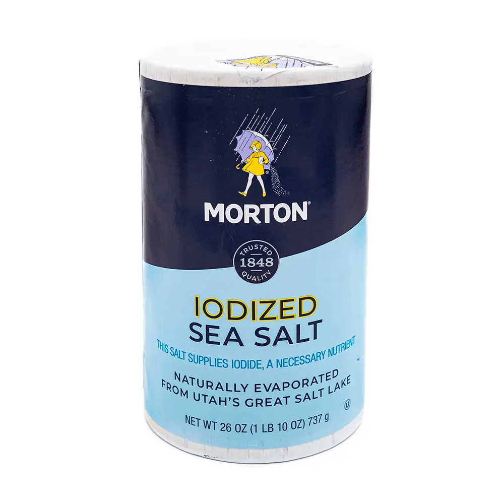 Morton Iodized Sea Salt, 26 oz