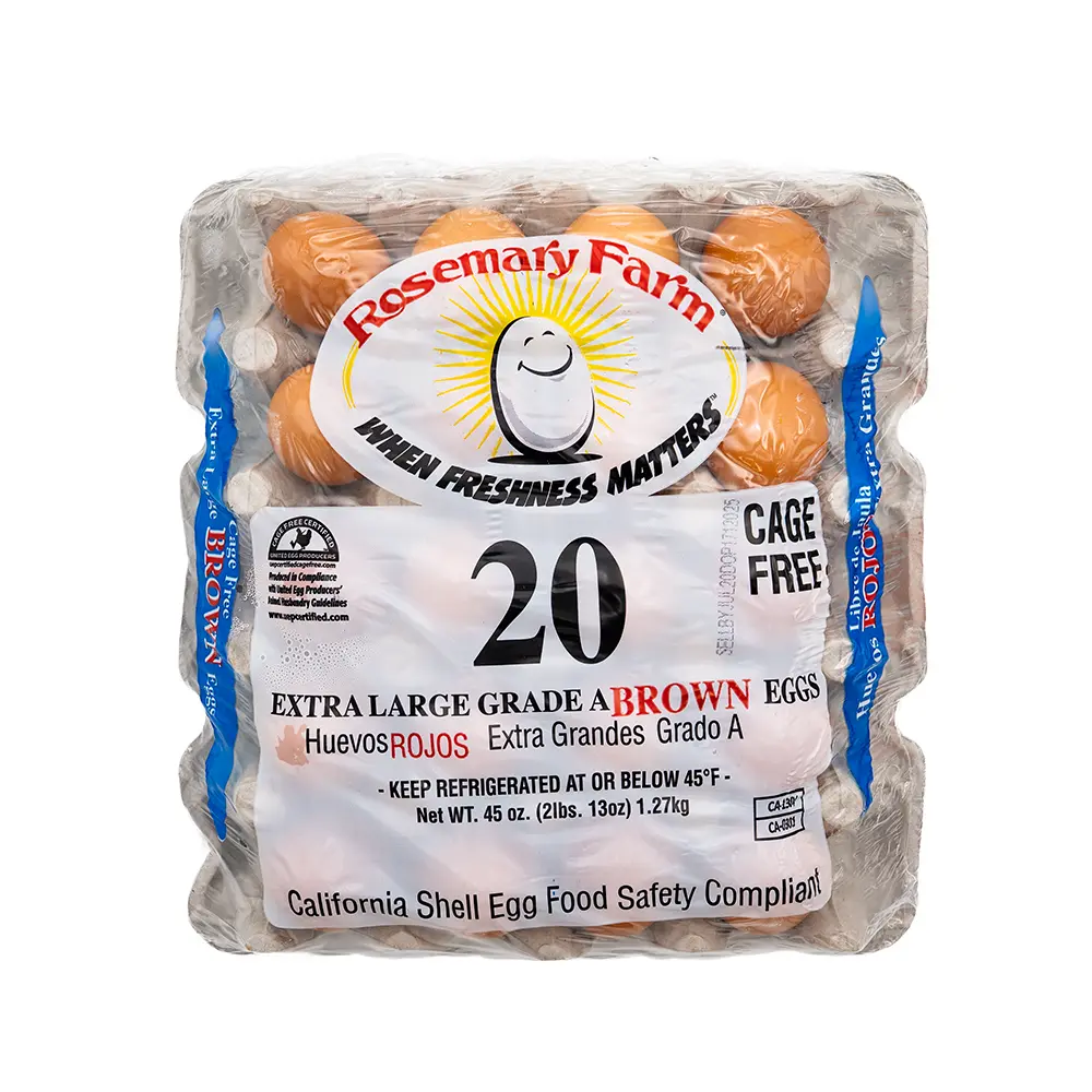 Rosemary Farm Extra Large Grade A Brown Eggs 20 pc