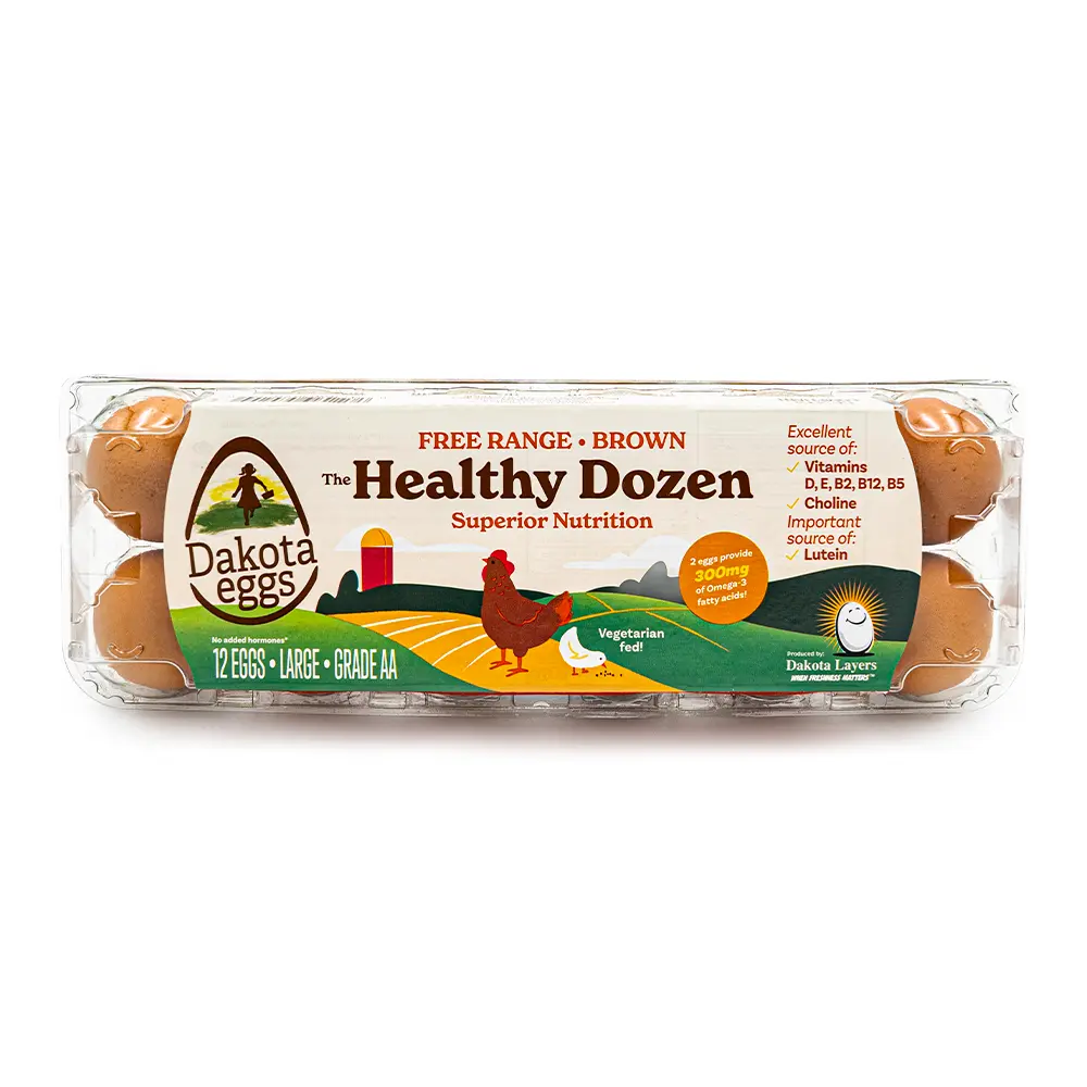 Healthy Dozen Free Range Large Grade AA Brown Eggs, 1 dz