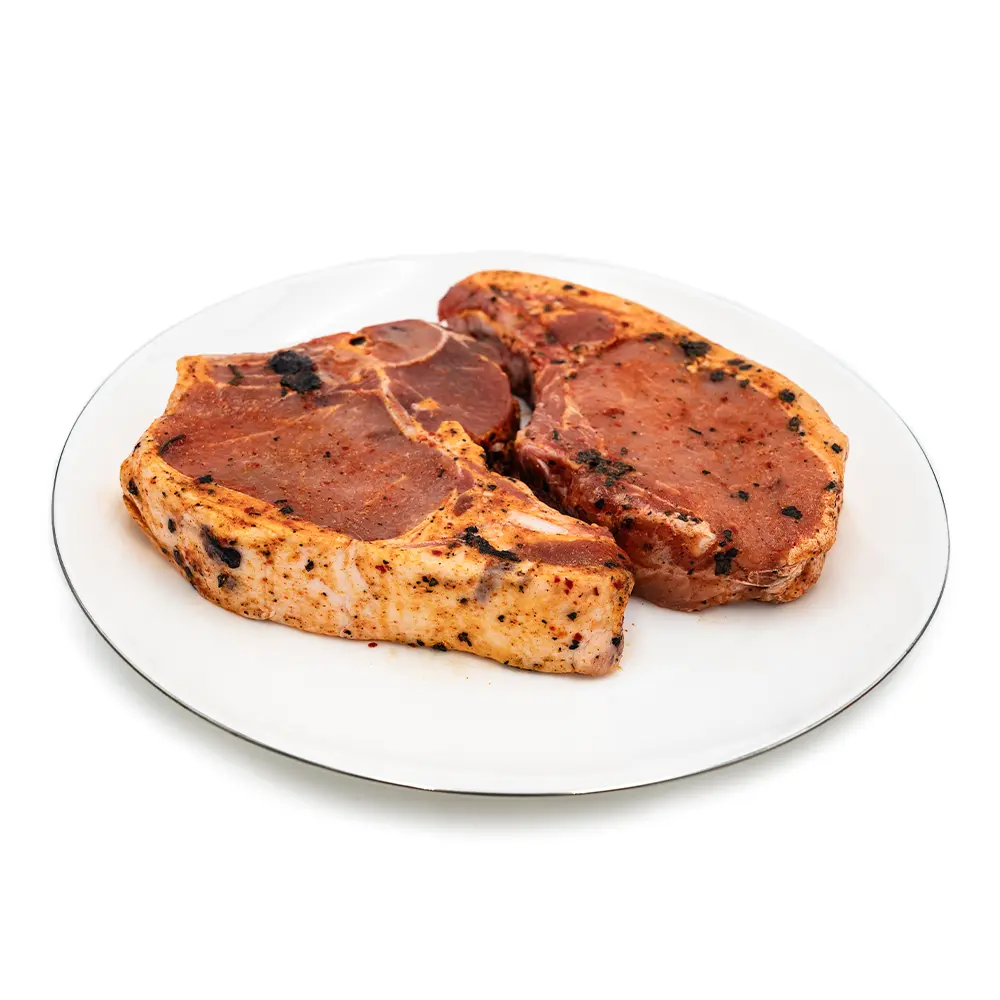 Sakura Marinated Pork Loin Chops