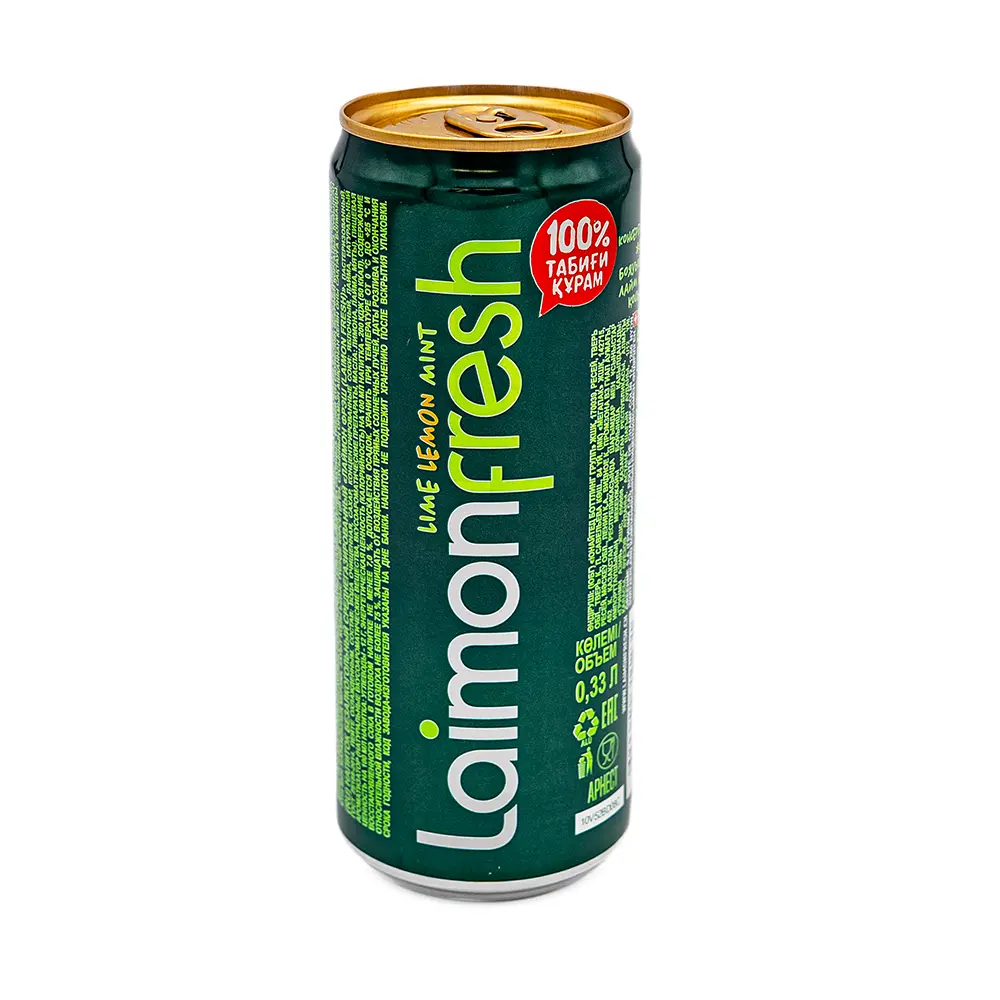 Laimonfresh Lime Lemon Mint Drink Can, 330 ml