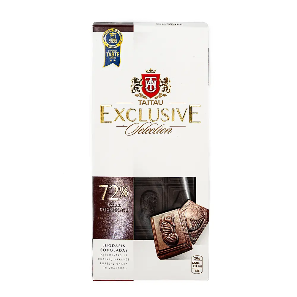 Exclusive 72% Dark Chocolate, 100 g