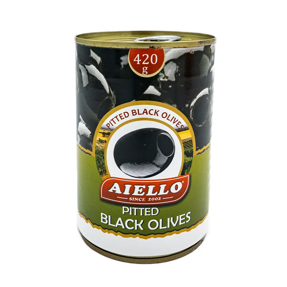 Aiello Pitted Black Olives, 420 g