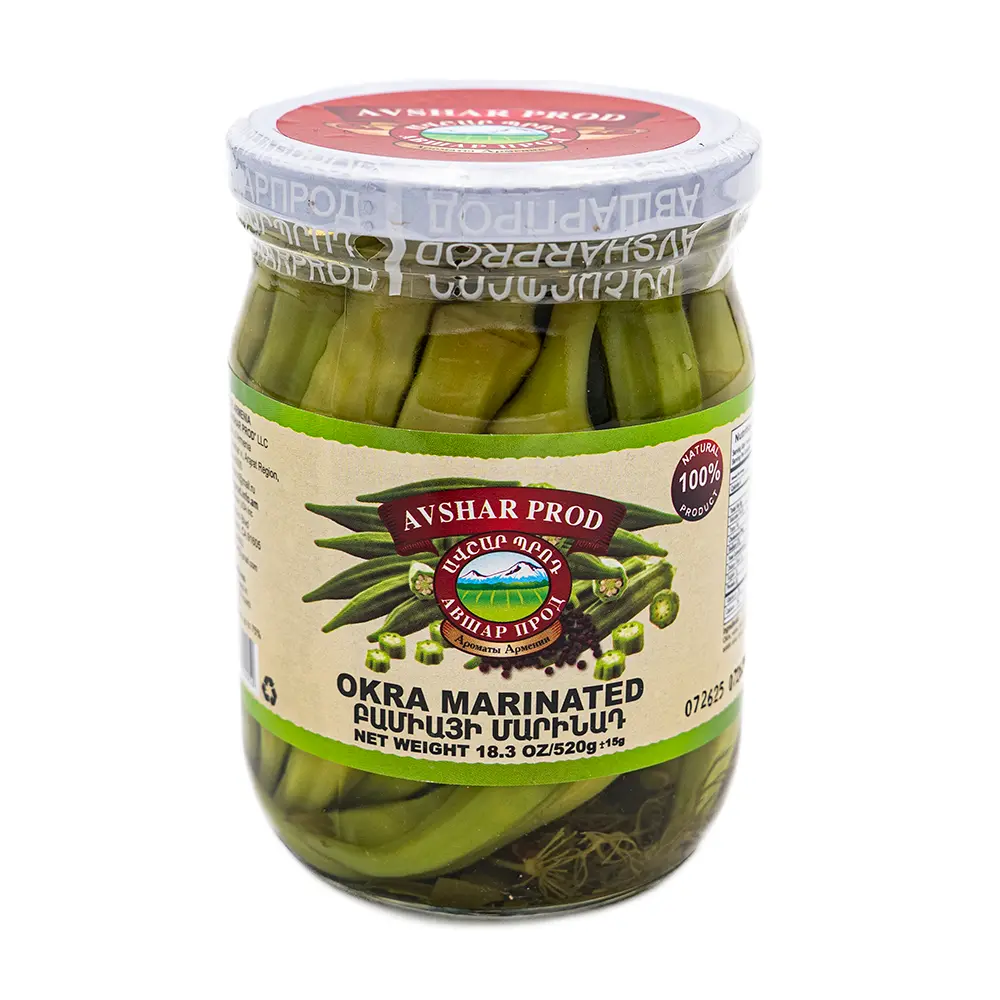 Avshar Prod Marinated Okra, 520 g