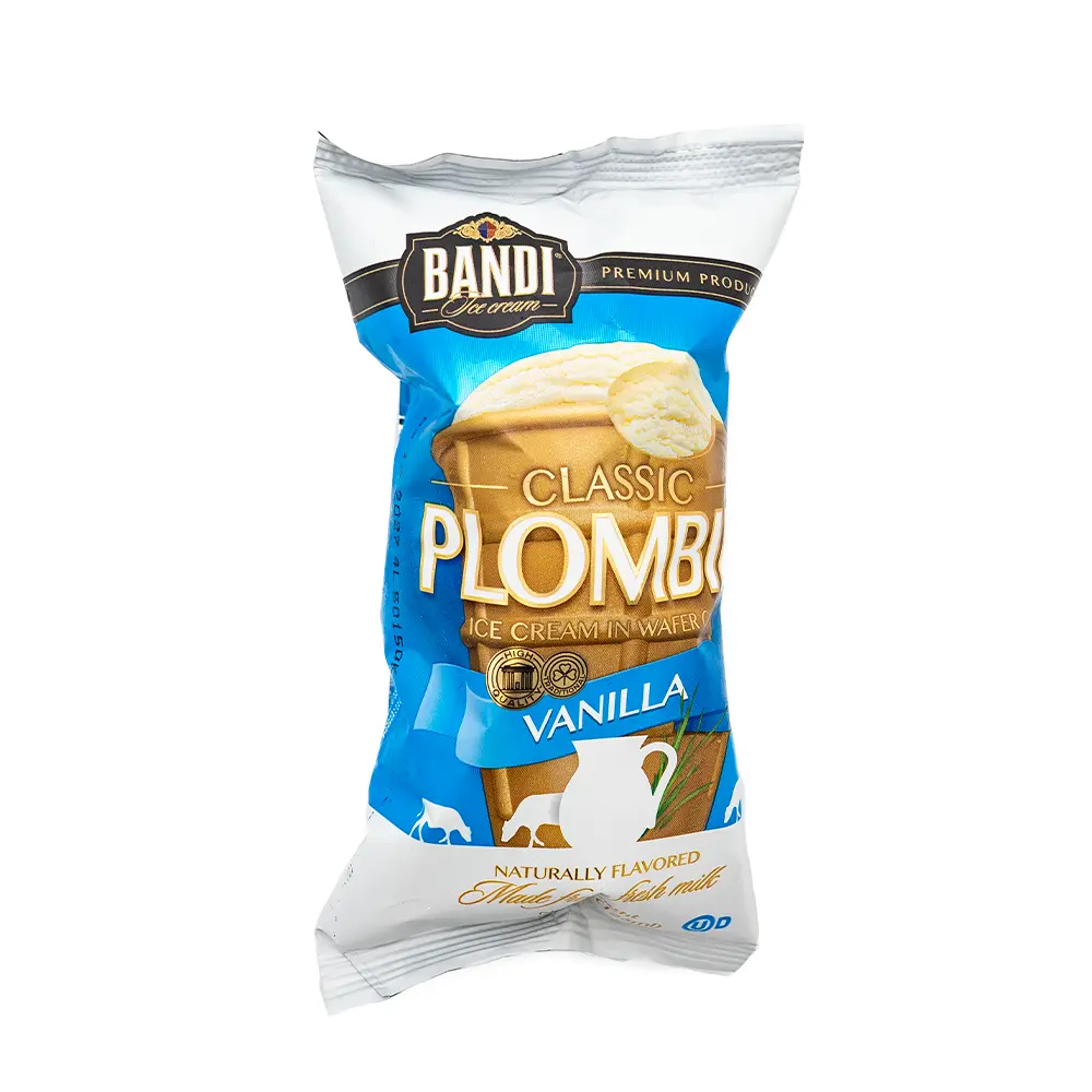 Bandi Vanilla Plombir Ice Cream in Wafer Cup