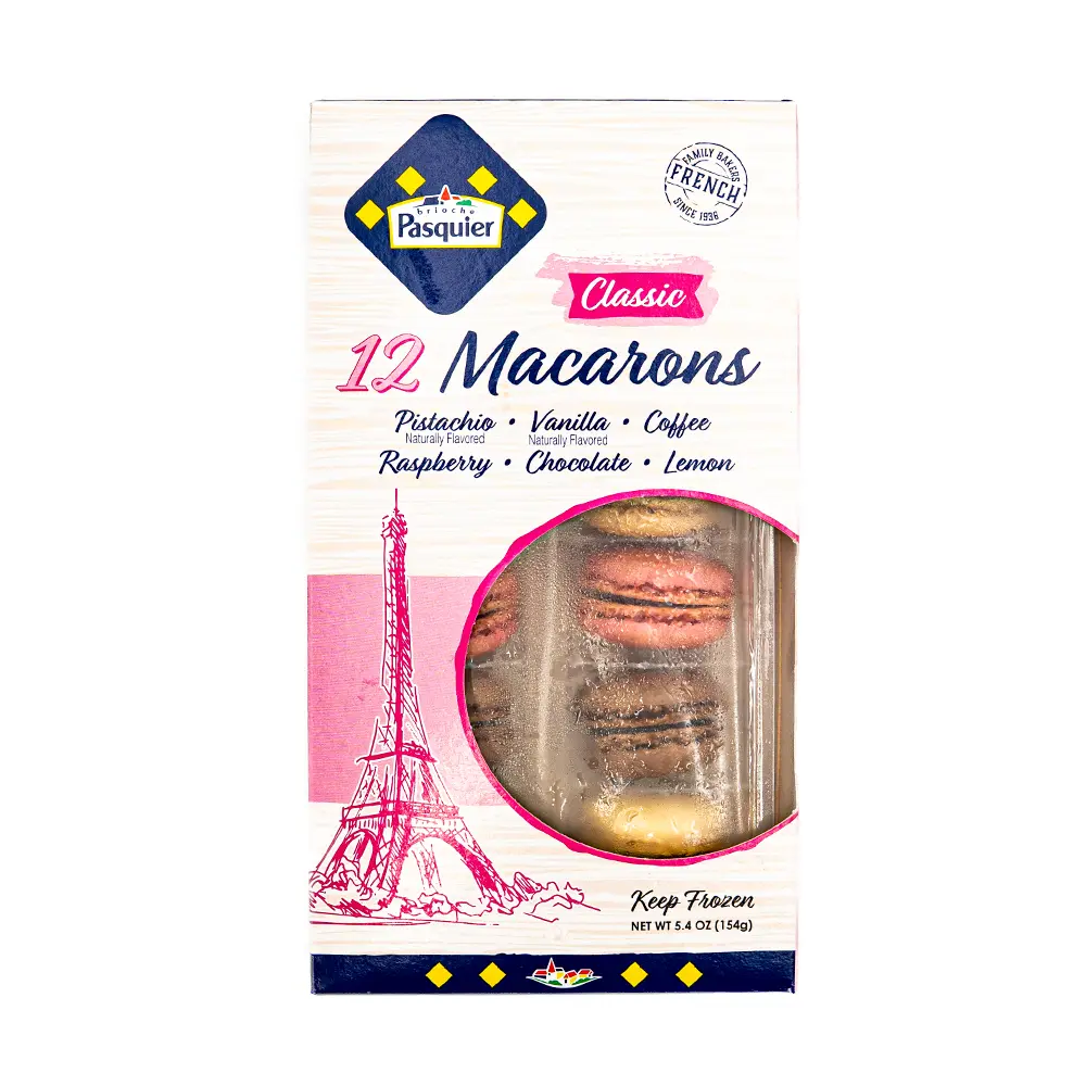 Brioche Pasquier Classic French Macarons 12 pc