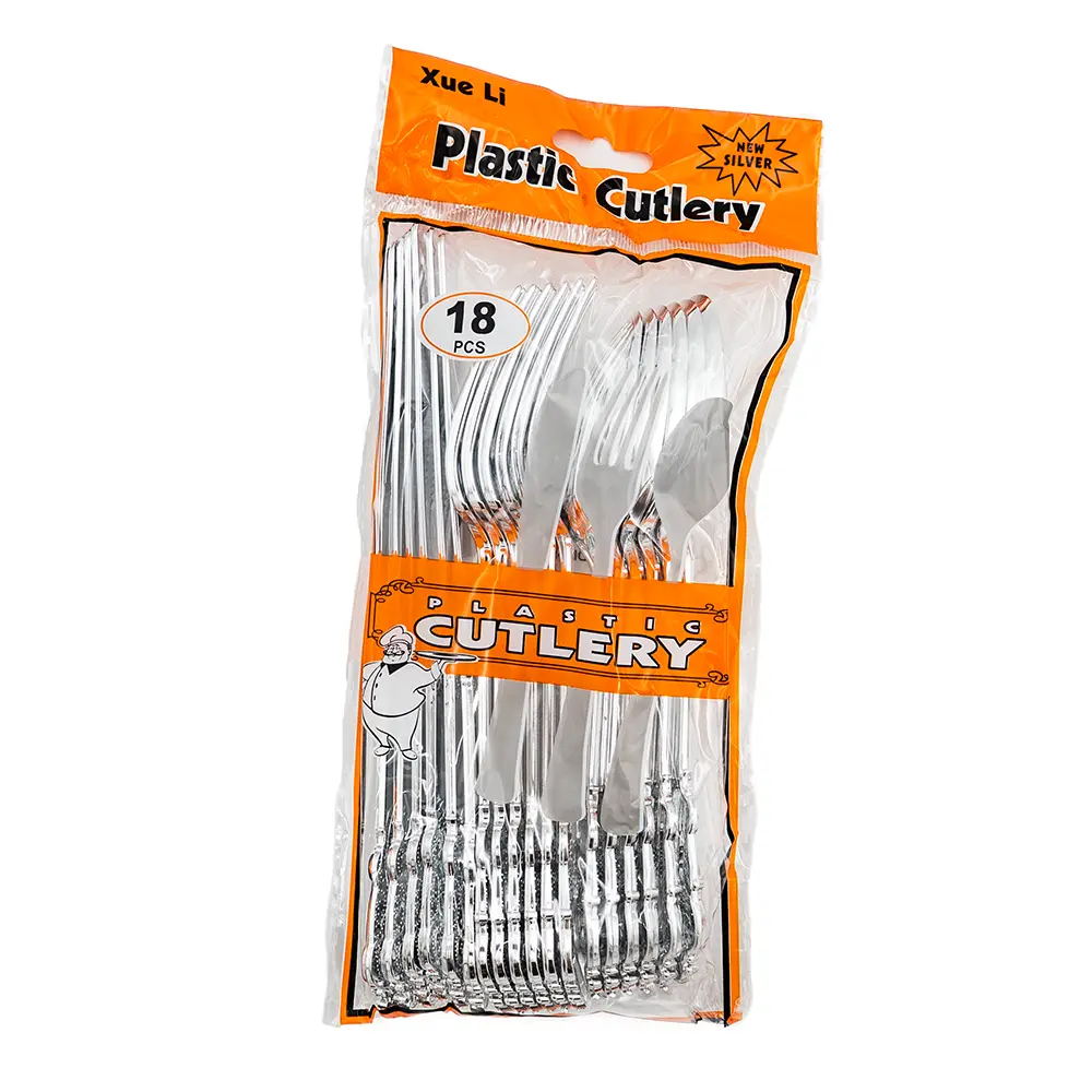 Xue Li Plastic Cutlery 18 count