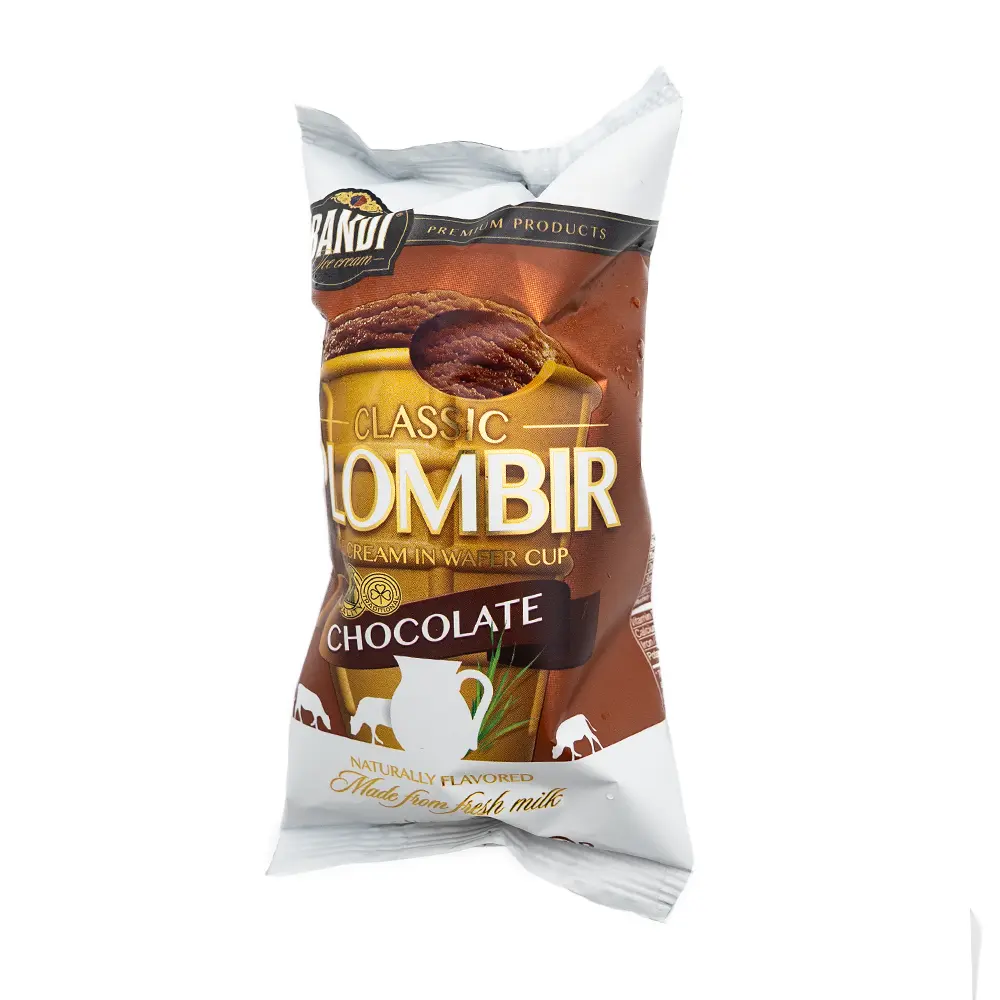Bandi Chocolate Plombir Ice Cream in Wafer Cup