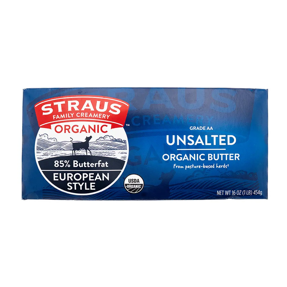 Straus Organic Butter, 16 oz