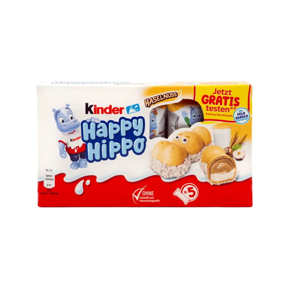 Kinder Happy Hippo Haselnuss 5 count, 20.7 g