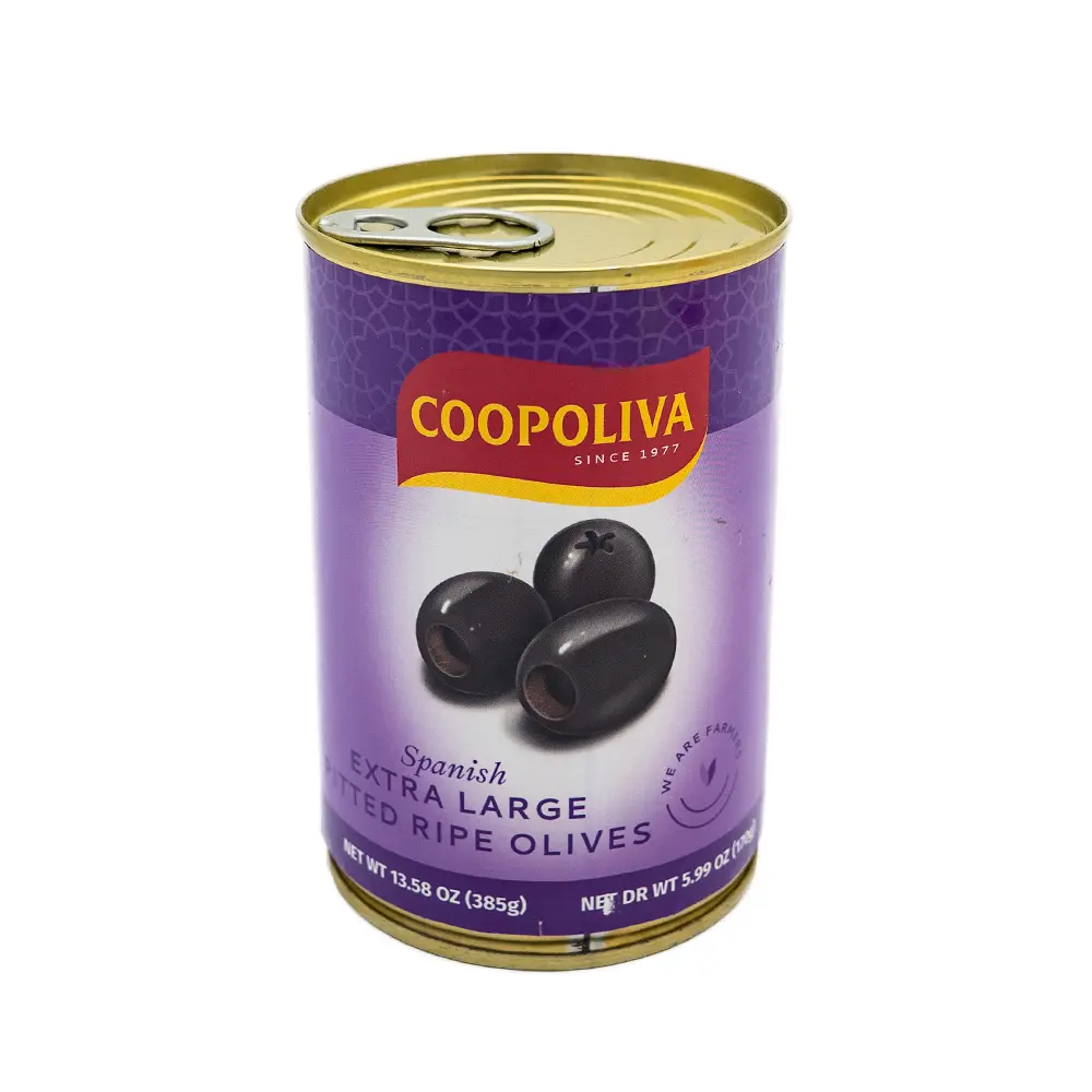 Coopoliva Pitted Black Olives, 385 g