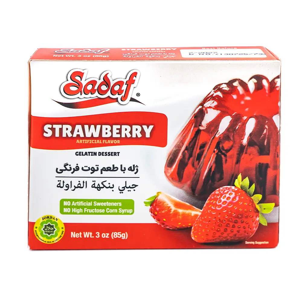 Sadaf Strawberry Gelatin, 85 g
