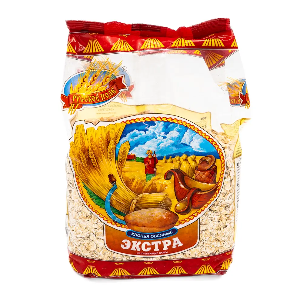 Russkoe Pole Oatmeal Flakes, 350 g