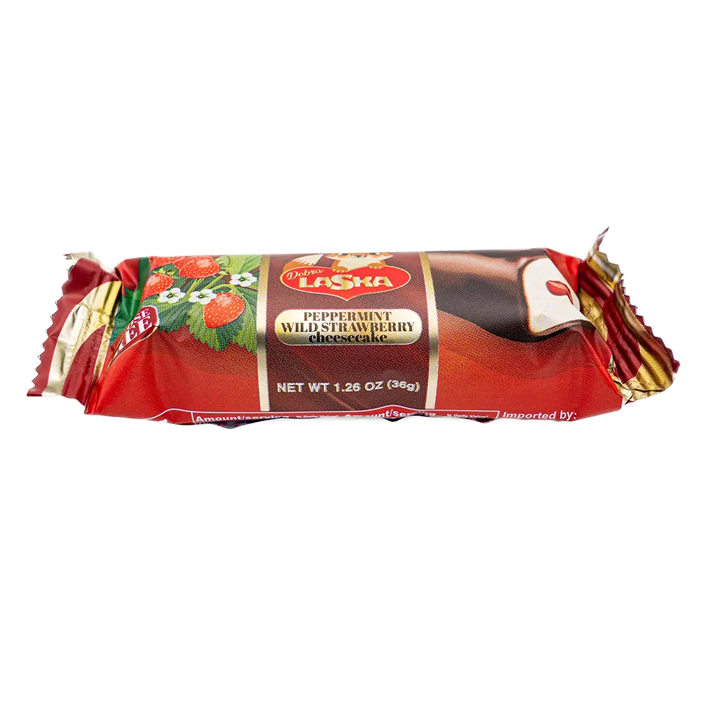 Laska Mint Wild Strawberry Cheesecake Bar