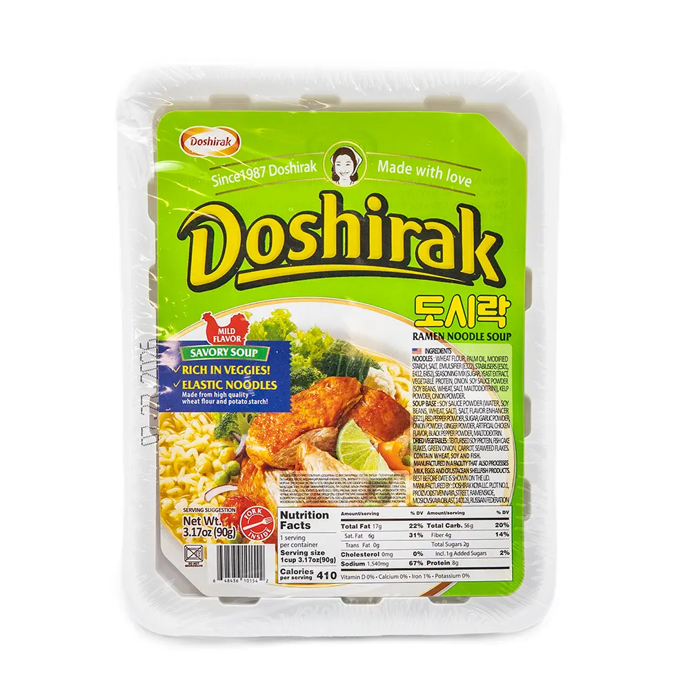 Doshirak Mild Savory Noodle Soup, 90 g
