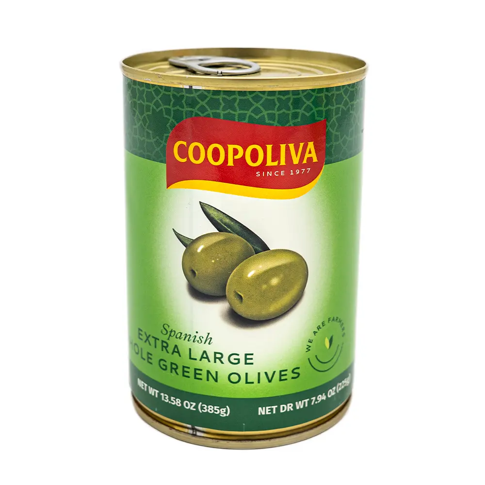 Coopoliva Large Whole Green Olives, 385 g