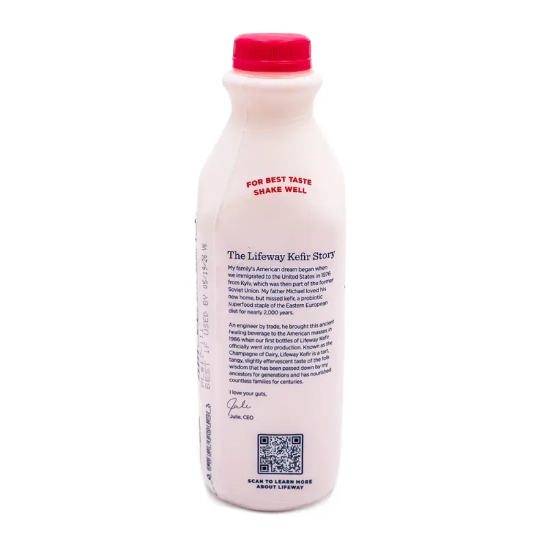 Lifeway Kefir Raspberry Lifeway Organic Raspberry Kefir, 32 oz – BlackJack Market