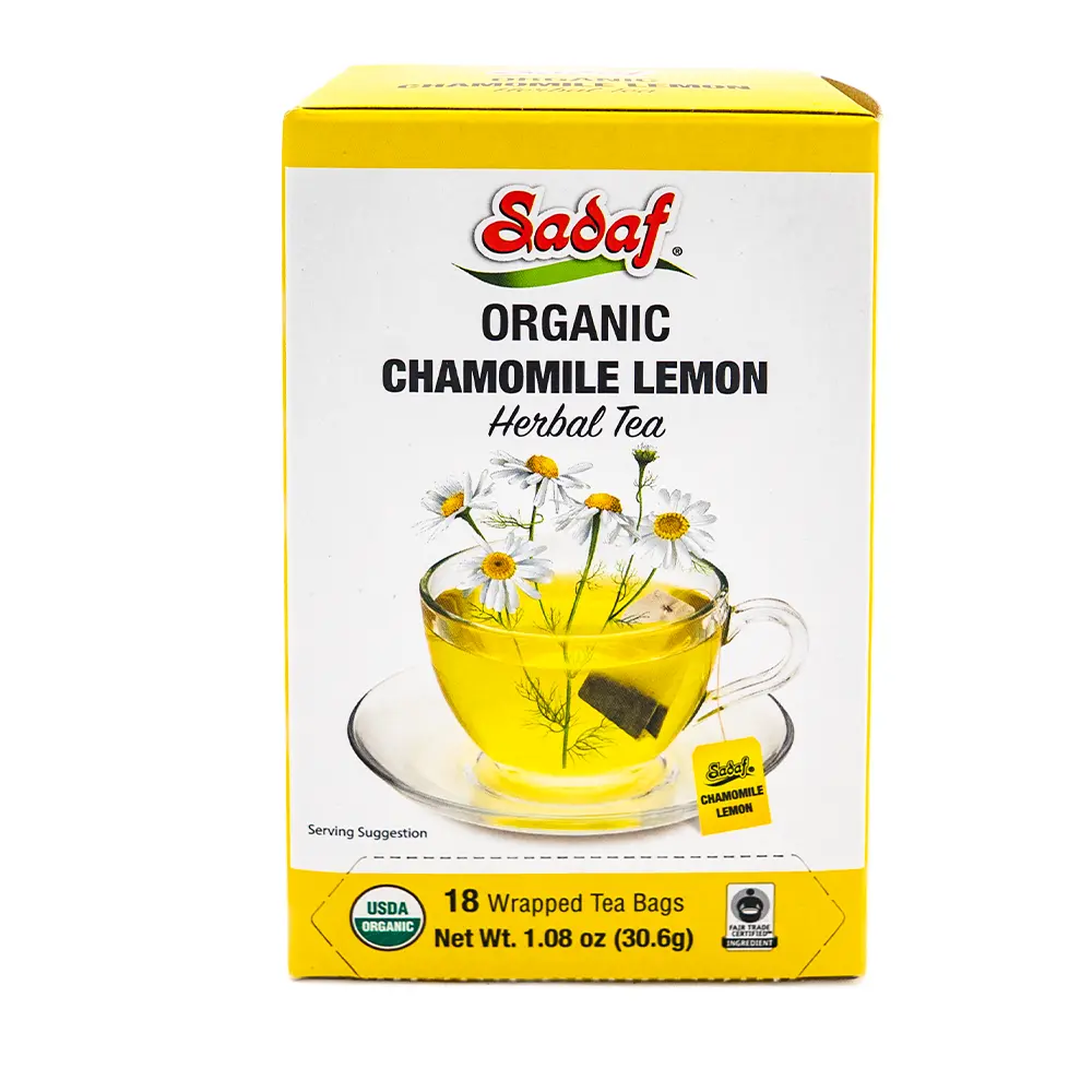 Sadaf Organic Chamomile Lemon Tea, 30 g