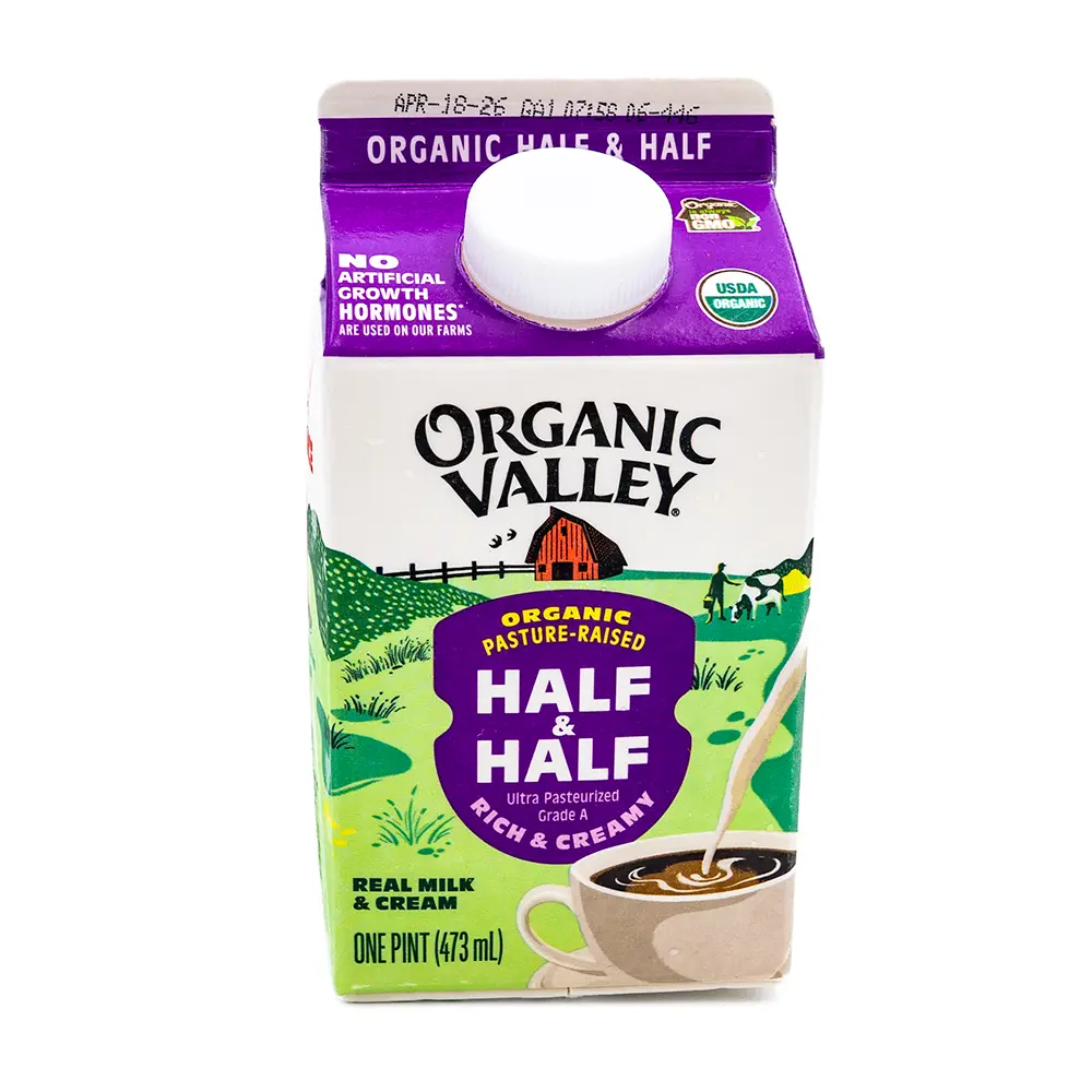 Organic Valley Half & Half, 473 ml