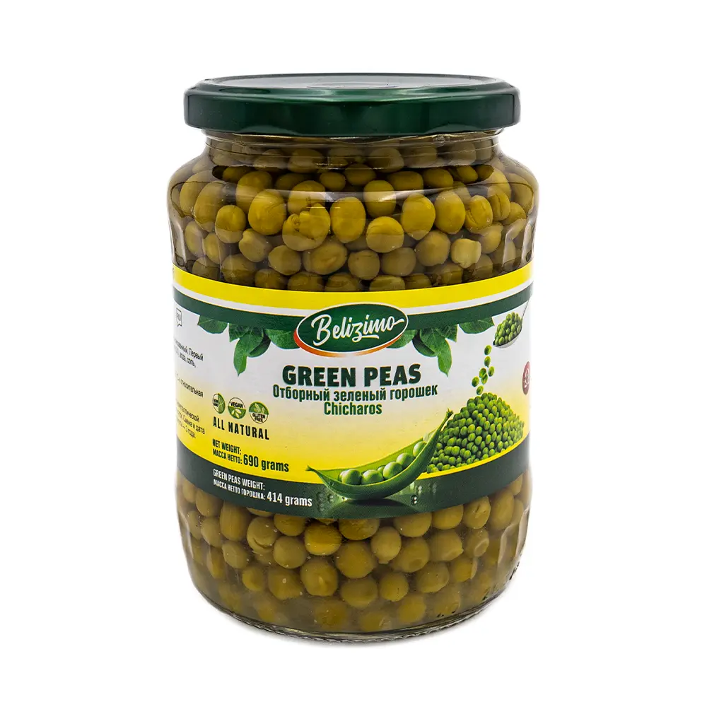 Belizimo Green Peas, 690 g