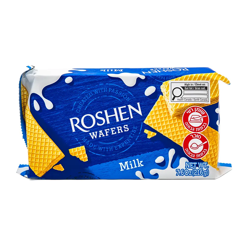 Roshen Milk Wafer, 216 g