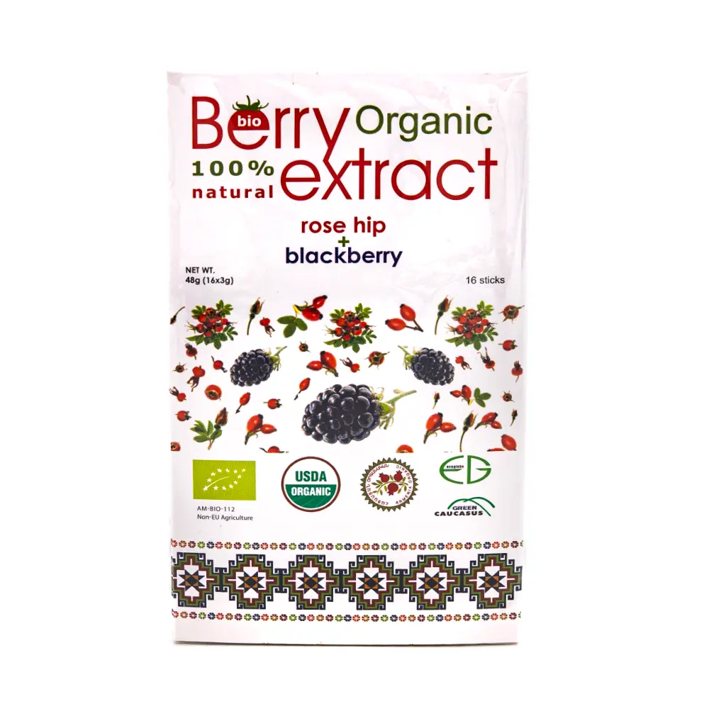 Berry Organic Extract Rose Hip & Blackberry, 48 g