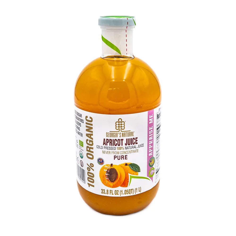 Georgia's Natural Organic Apricot Juice, 1 L