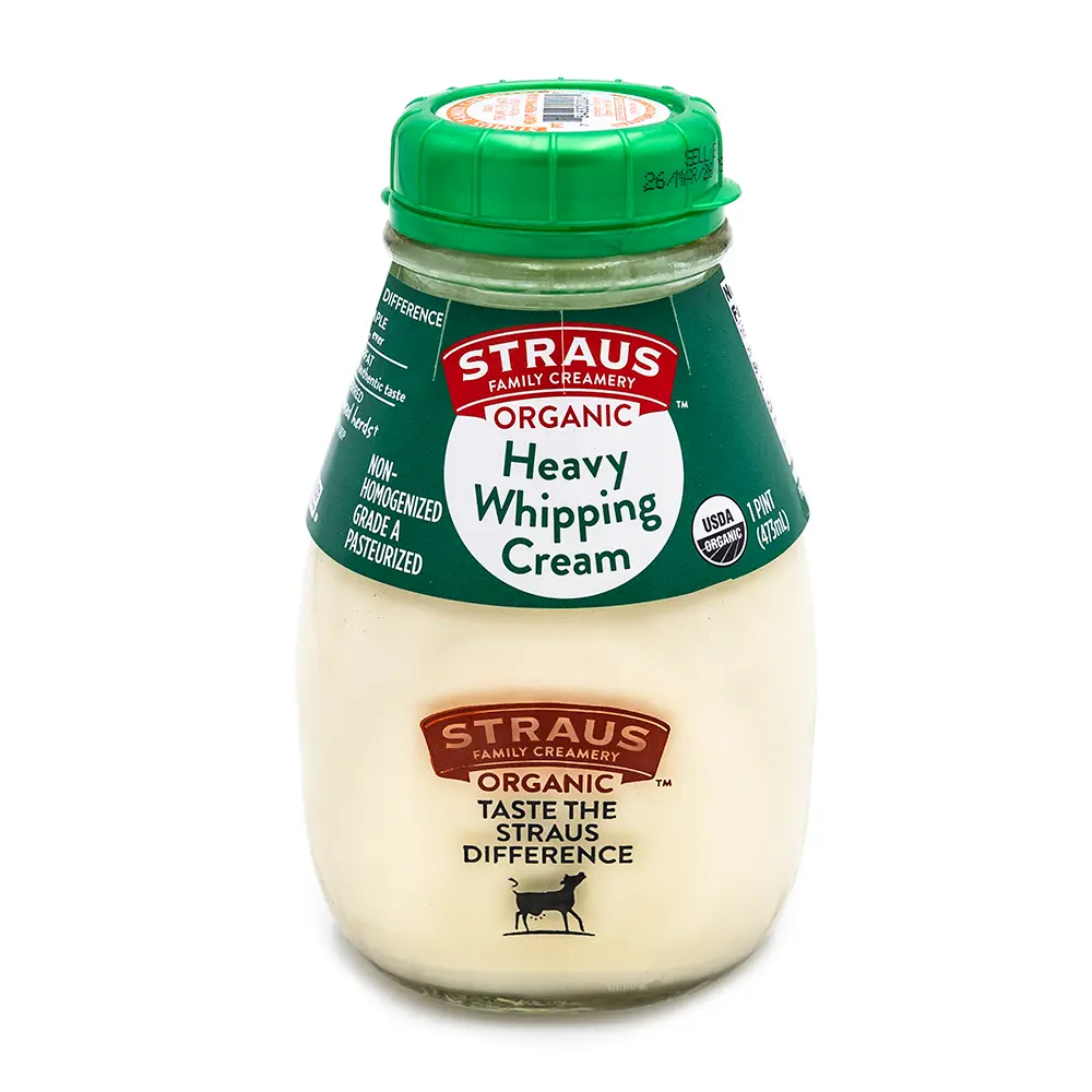 Straus Organic Heavy Whipping Cream, 473 ml