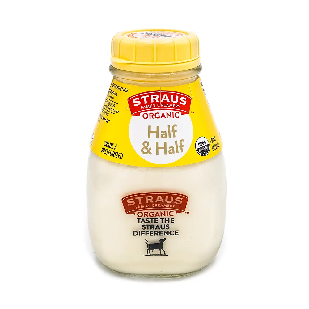 Straus Organic Half & Half, 473 ml