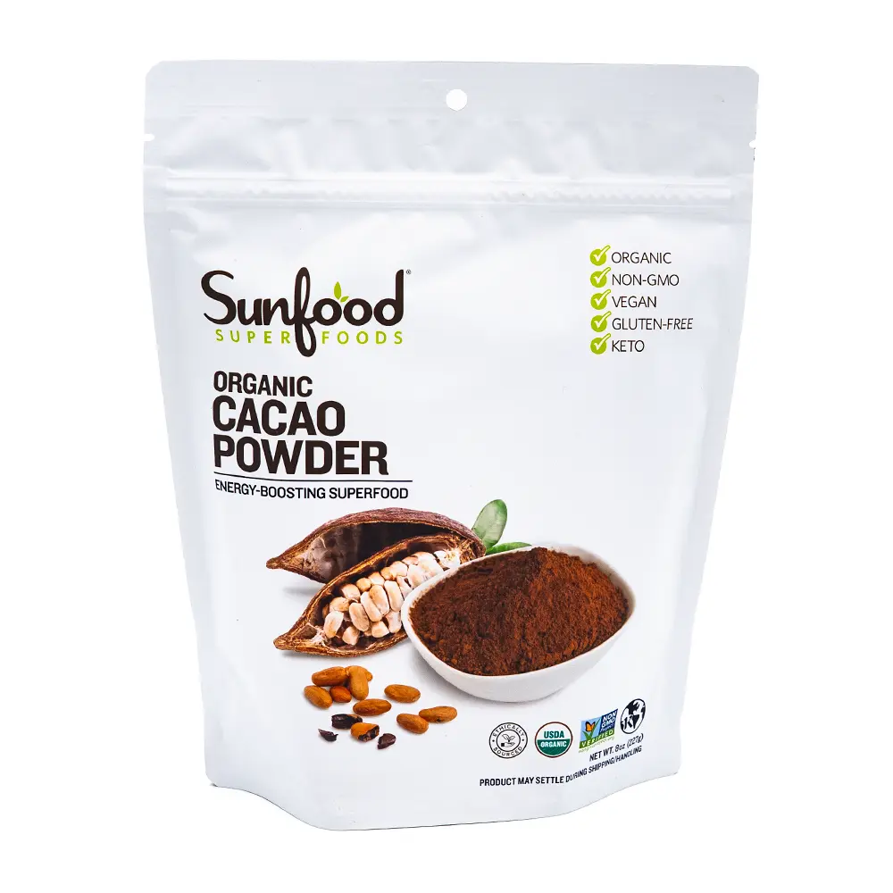 Sunfood Organic Cacao Powder, 8 oz