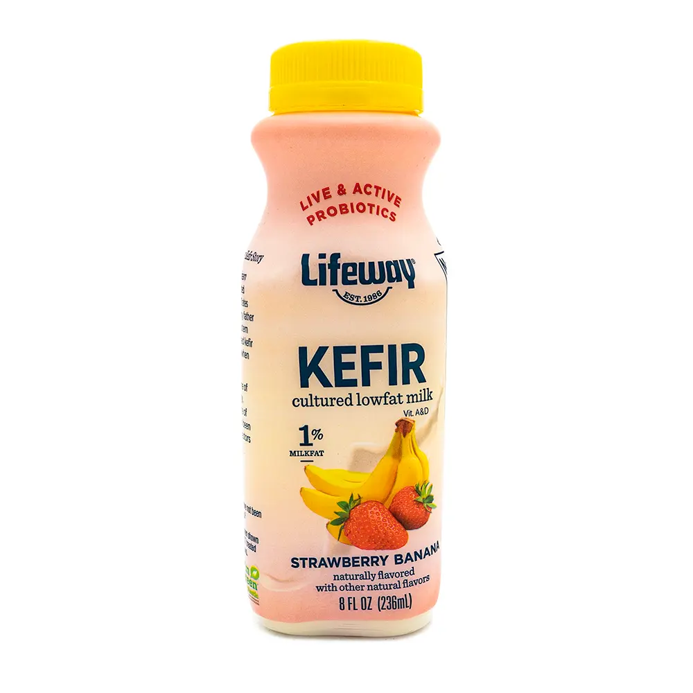 Lifeway Strawberry Banana 1% Kefir, 8 oz