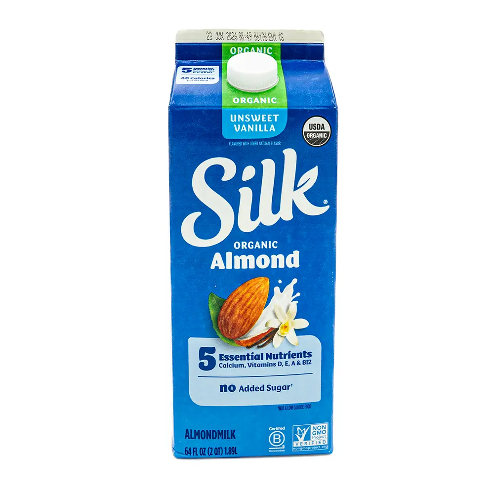 Silk Organic Vanilla Almond Milk, 64 oz