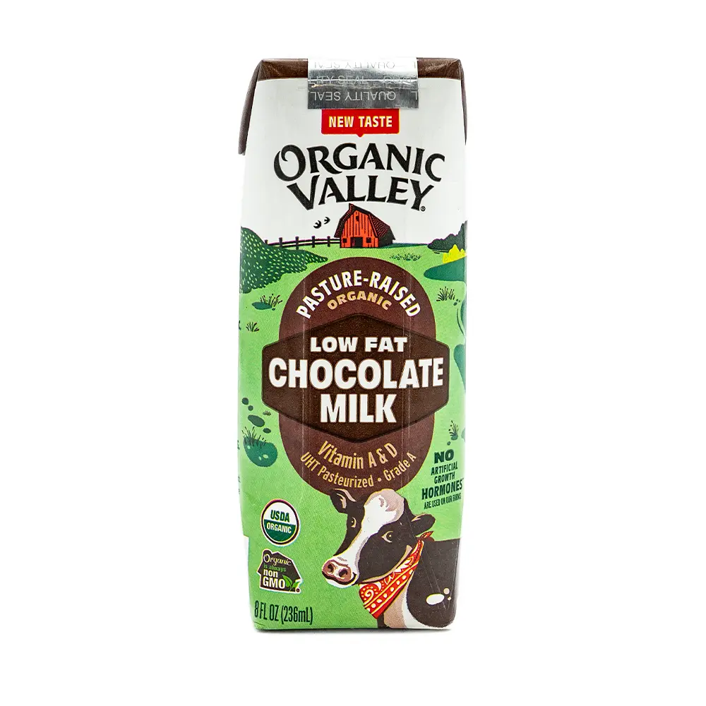 Organic Valley Lowfat Chocolate Milk, 8 oz